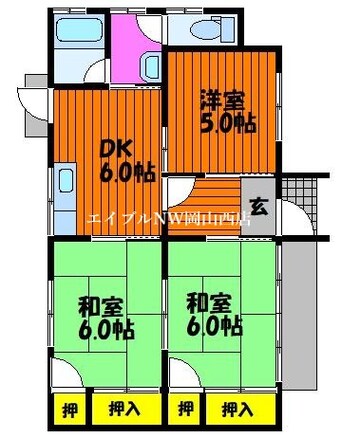 間取図 平井７丁目貸家