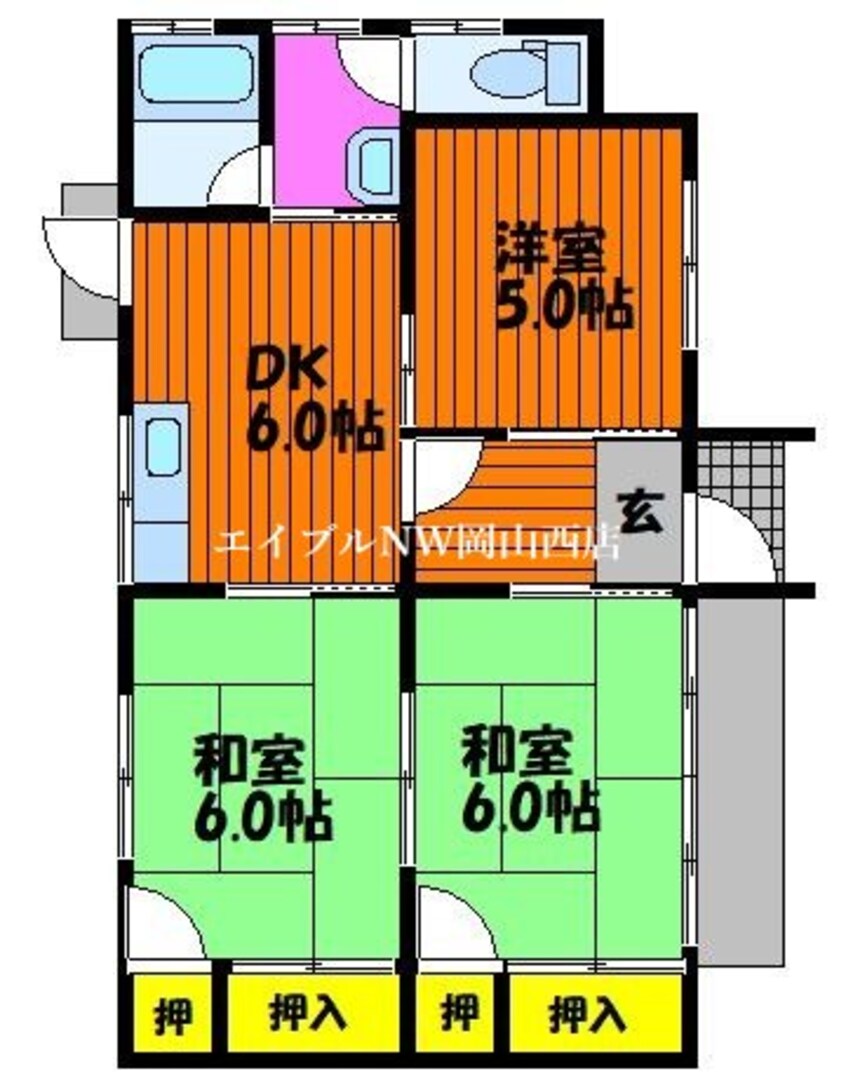 間取図 平井７丁目貸家