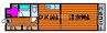 COCO中仙道 1DKの間取り