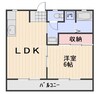 ジャン・ド・フルール南輝 1LDKの間取り