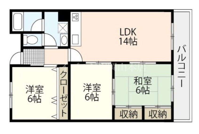 間取図 インペリアルハイツ今