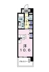 サンリットⅢ 1Rの間取り