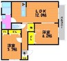 summit万倍 2LDKの間取り