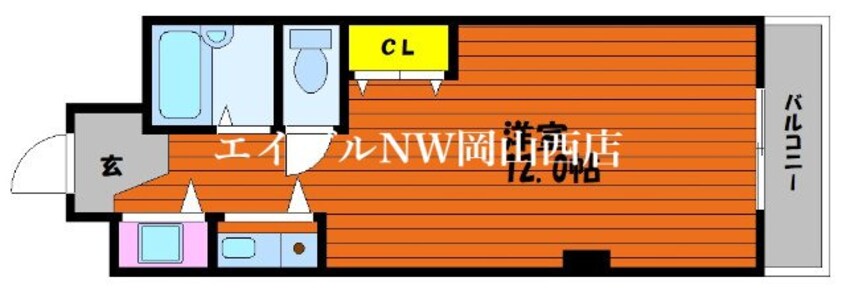 間取図 ホーメストハイツ蕃山町