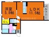 ラフィネ・ブラン 1LDKの間取り