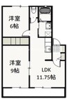 アーバンＦ　Ｃ 2LDKの間取り