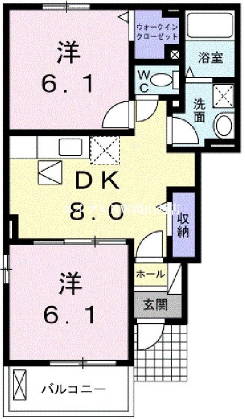 間取図 ベントルナータ　Ｆ