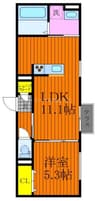 ボナール 1LDKの間取り