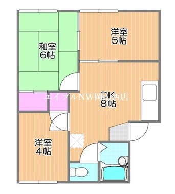 間取図 カーサ新屋敷　A棟