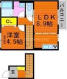 クレア　メゾン 1LDKの間取り