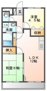 ルトゥール 2LDKの間取り