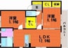 アイリス 2LDKの間取り