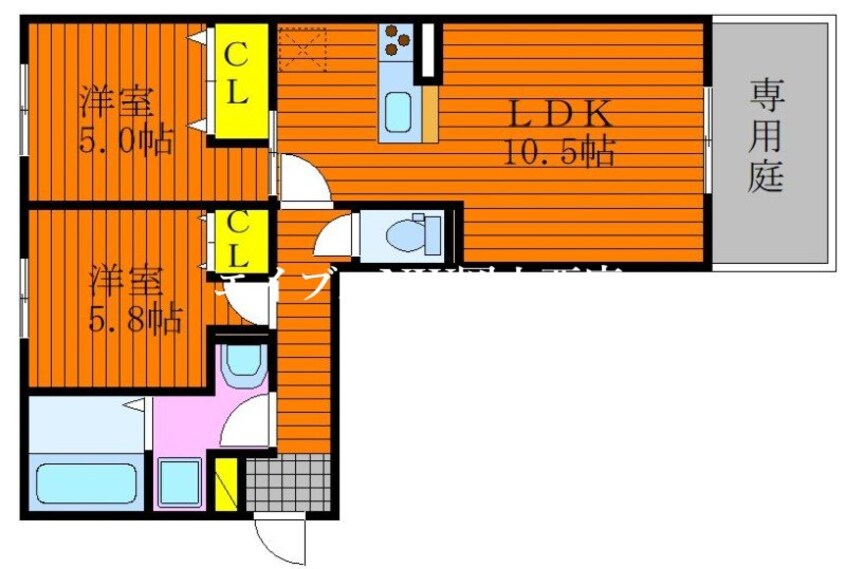 間取図 D-room浜野南　A棟