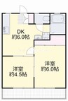 サンパーク青江Ｂ 2DKの間取り