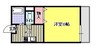 エクセレント伊福町 1Kの間取り