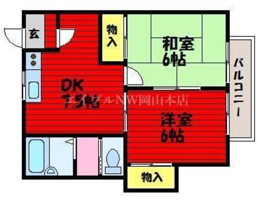 間取図 シエントリー胡摩田