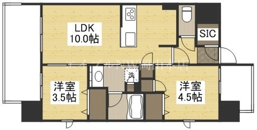 間取図 ルミナス磨屋町