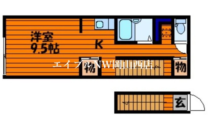 間取図 レアル南方Ⅱ