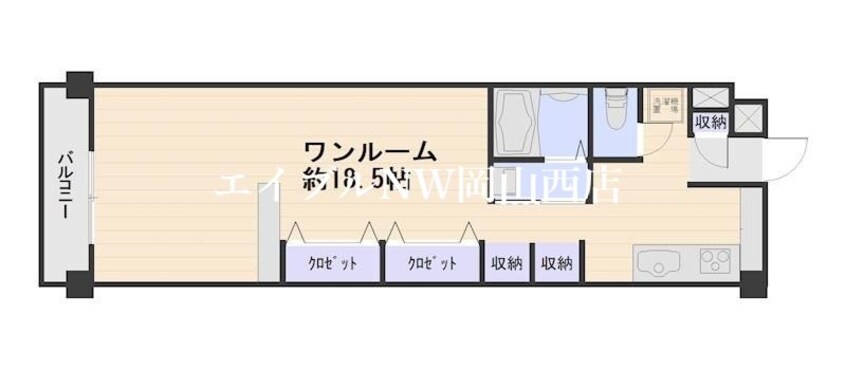 間取図 岡山スタービル