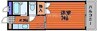 フローレンス当新田Ⅱ 1Kの間取り