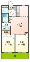 オータム　めぐみ 2LDKの間取り