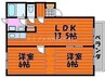 ボヌールＡ 2LDKの間取り