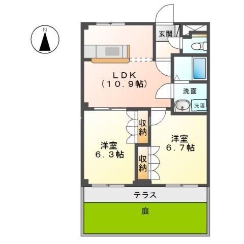 間取り図 ブルーダイヤモンド