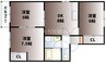 コーポ高木Ａ棟 3DKの間取り