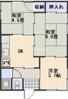 正本様貸家1 3DKの間取り