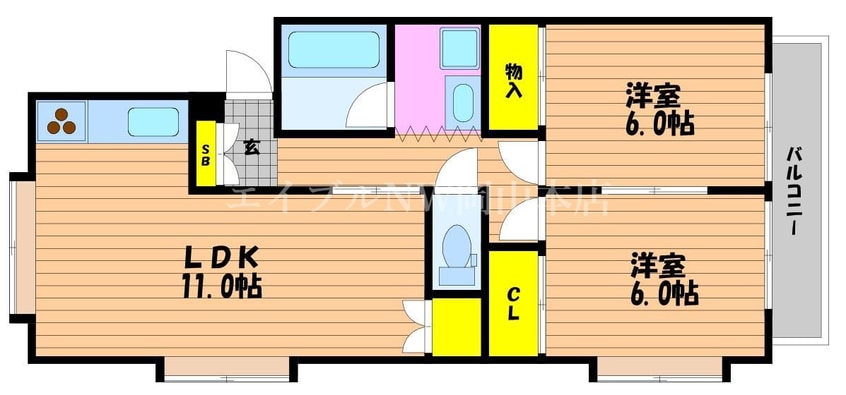 間取図 ジュネス西崎