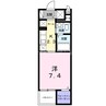 サンリット　Ⅱ 1Kの間取り
