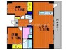 COTHAX北長瀬 2LDKの間取り