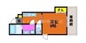 セイシン三門 1Kの間取り
