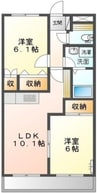 プロニティ　オオフク弐番館 2LDKの間取り
