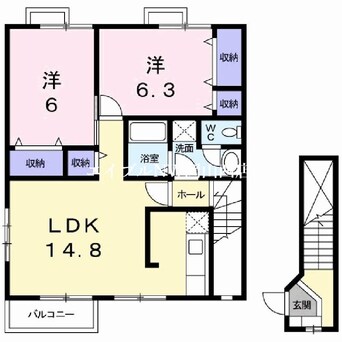 間取図 ガーデンコートＢ