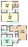 岩井2丁目貸家 3LDKの間取り