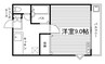 原宿コーポ 1Kの間取り