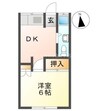 多田コーポ第１ 1DKの間取り