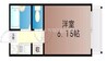 ヴェリタス 1Kの間取り