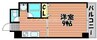 エクセル津島 1DKの間取り
