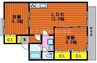セジュール大元　 2LDKの間取り