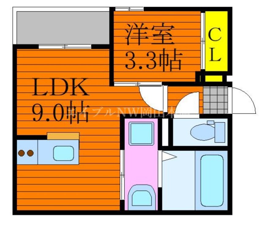 間取図 REGALEST 東島田Ⅲ
