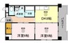長瀬マンション　Ⅱ棟 2DKの間取り