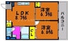 Precious-K 2DKの間取り