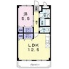 マンションエトランゼ 1LDKの間取り
