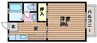 コーポ・レーベン　Ａ棟 1Kの間取り
