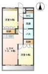 ルミナス　コート 2LDKの間取り