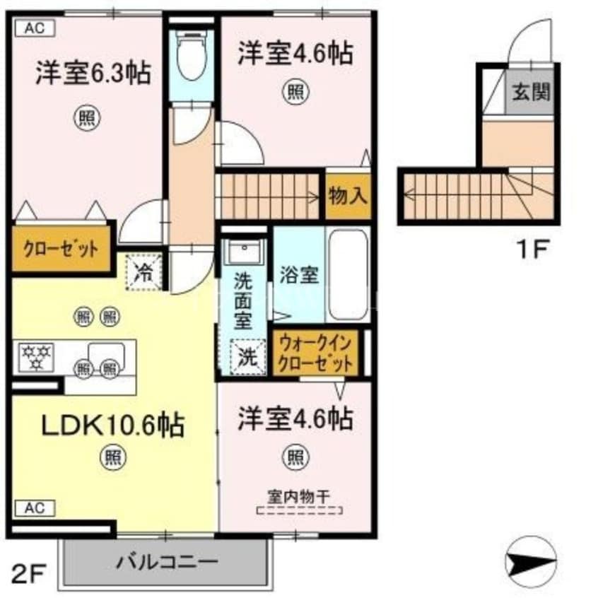 間取図 セレスト　ブルー