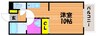 イーグレット３ 1Kの間取り