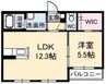 アンシャンテくろだ 1LDKの間取り